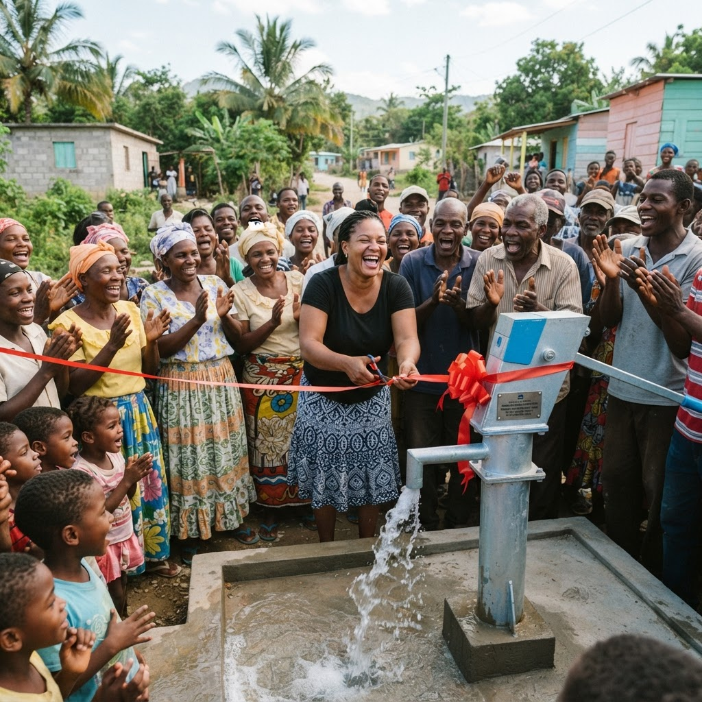 Inauguration de 8 nouveaux points d'eau au Cap-Haïtien